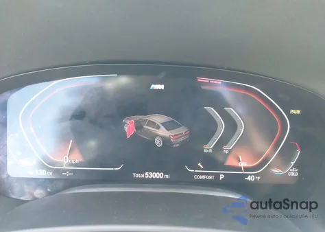 2021 BMW 740I из США, поврежденный, VIN WBA7T2C00MCF54348